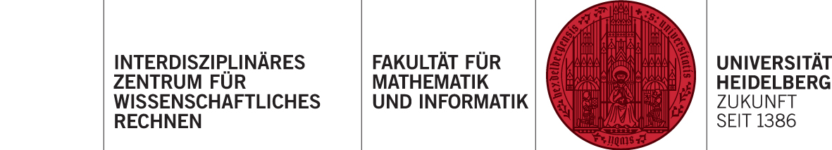 IWR + Fakultät für Mathematik und Informatik + Uni HD Logo